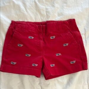 Vineyard Vines Red Whale Print Shorts